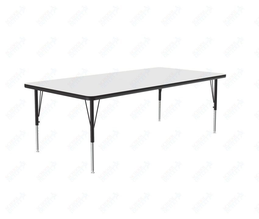Correll Rectangular Deluxe High-Pressure Top Activity Tables with Adjustable Height 36"W x 60"L x 19-29"H (COR-A3660-XX) - SchoolOutlet