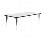 Correll Rectangular Deluxe High-Pressure Top Activity Tables with Adjustable Height 36
