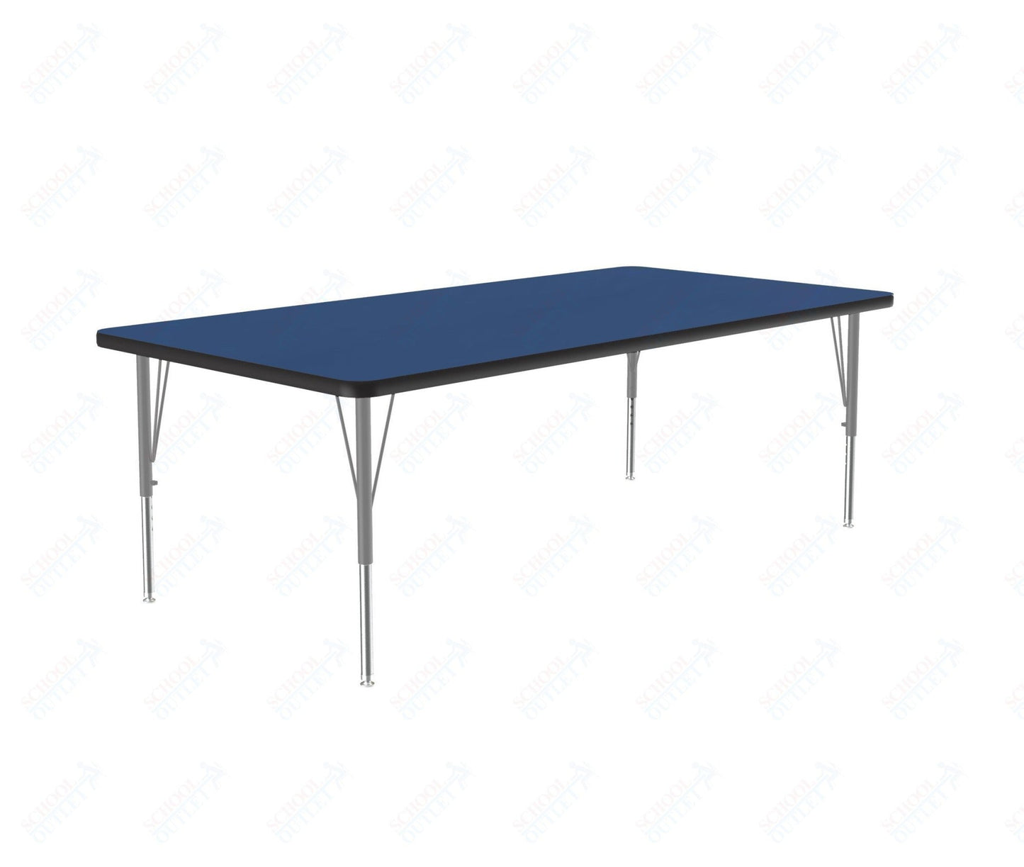 Correll Rectangular Deluxe High-Pressure Top Activity Tables with Adjustable Height 36"W x 60"L x 19-29"H (COR-A3660-XX) - SchoolOutlet