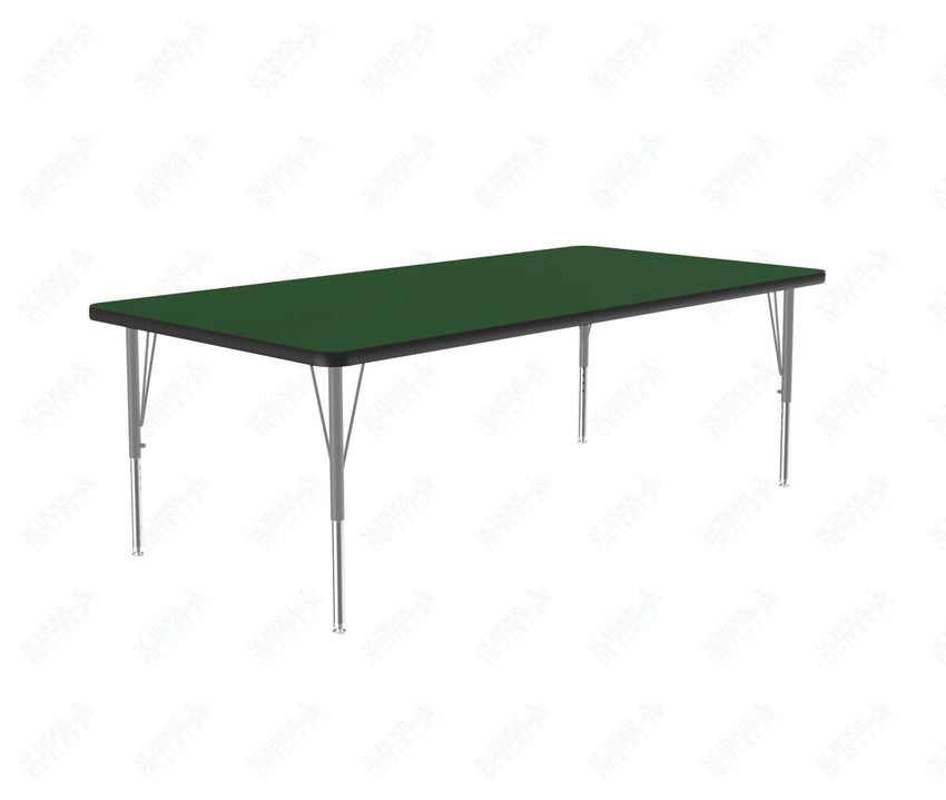Correll Rectangular Deluxe High-Pressure Top Activity Tables with Adjustable Height 36"W x 60"L x 19-29"H (COR-A3660-XX) - SchoolOutlet