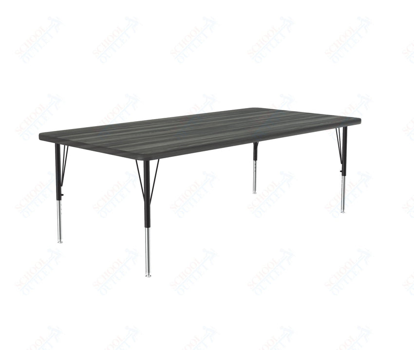 Correll Rectangular Deluxe High - Pressure Top Activity Tables with Adjustable Height 36"W x 60"L x 19 - 29"H (COR - A3660 - XX) - SchoolOutlet