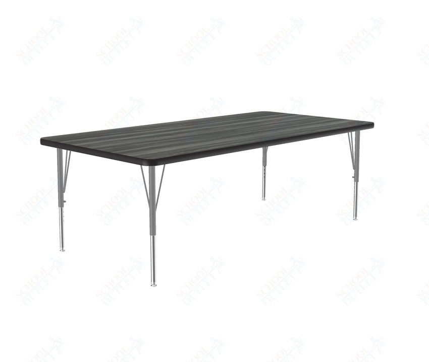 Correll Rectangular Deluxe High - Pressure Top Activity Tables with Adjustable Height 36"W x 60"L x 19 - 29"H (COR - A3660 - XX) - SchoolOutlet