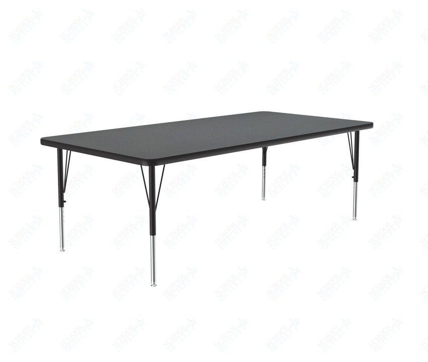 Correll Rectangular Deluxe High-Pressure Top Activity Tables with Adjustable Height 36"W x 60"L x 19-29"H (COR-A3660-XX) - SchoolOutlet