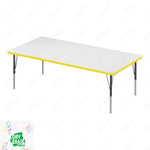Correll Rectangular Markerboard-Dry Erase Deluxe High Pressure Top - Activity Tables 36
