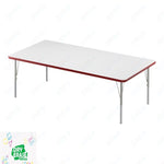 Correll Rectangular Markerboard-Dry Erase Deluxe High Pressure Top - Activity Tables 36
