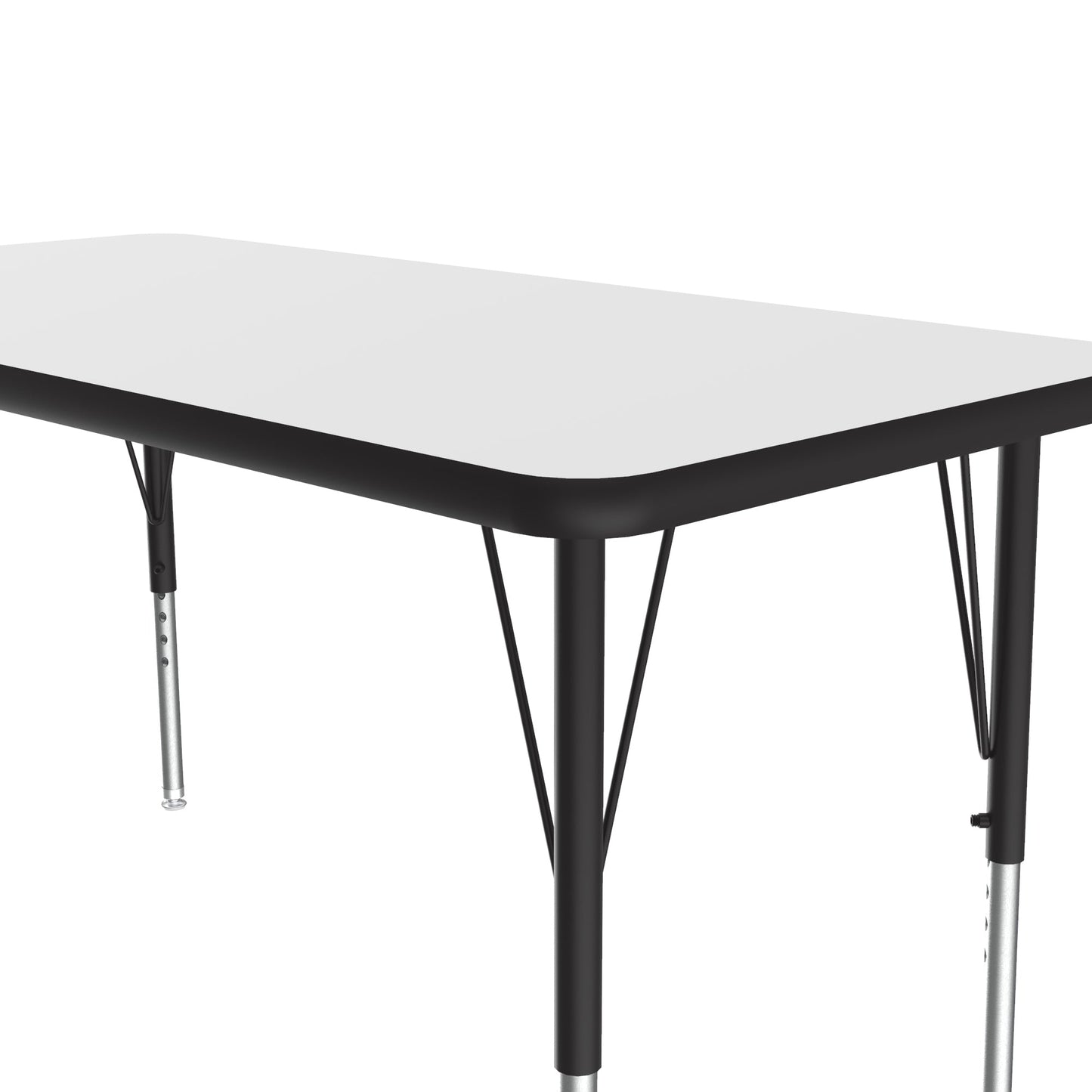 Correll Rectangular Markerboard - Dry Erase Deluxe High Pressure Top - Activity Tables 36"W x 60"L x 19 - 29"H Adjustable Height (COR - A3660DE - REC - XX) - SchoolOutlet