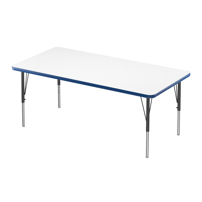 Correll Rectangular Markerboard - Dry Erase Deluxe High Pressure Top - Activity Tables 36"W x 60"L x 19 - 29"H Adjustable Height (COR - A3660DE - REC - XX) - SchoolOutlet
