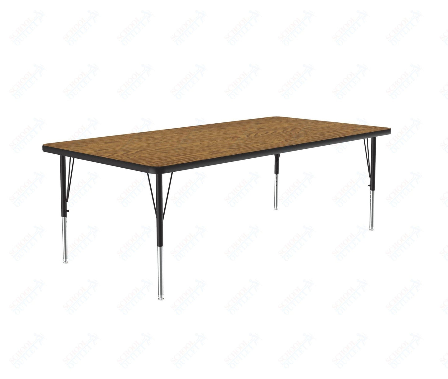 Correll Rectangular Commercial Laminate Top Activity Tables 36"W x 60"L x 19-29"H Adjustable Height (COR-A3660TF-REC-XX) - SchoolOutlet
