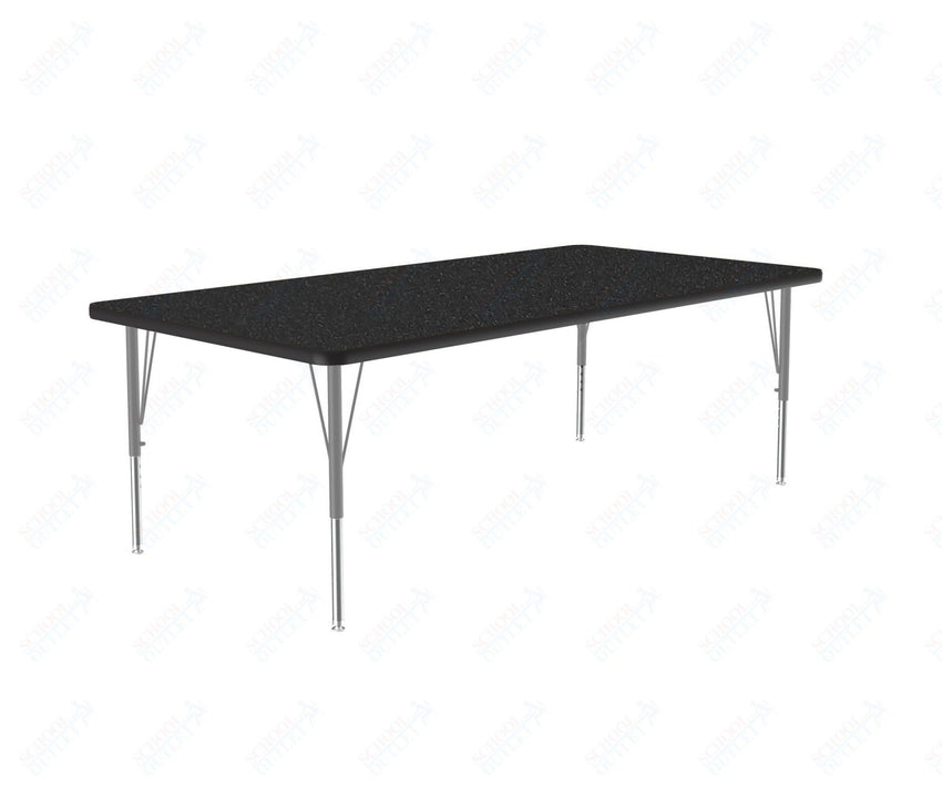 Correll Rectangular Commercial Laminate Top Activity Tables 36"W x 60"L x 19-29"H Adjustable Height (COR-A3660TF-REC-XX) - SchoolOutlet