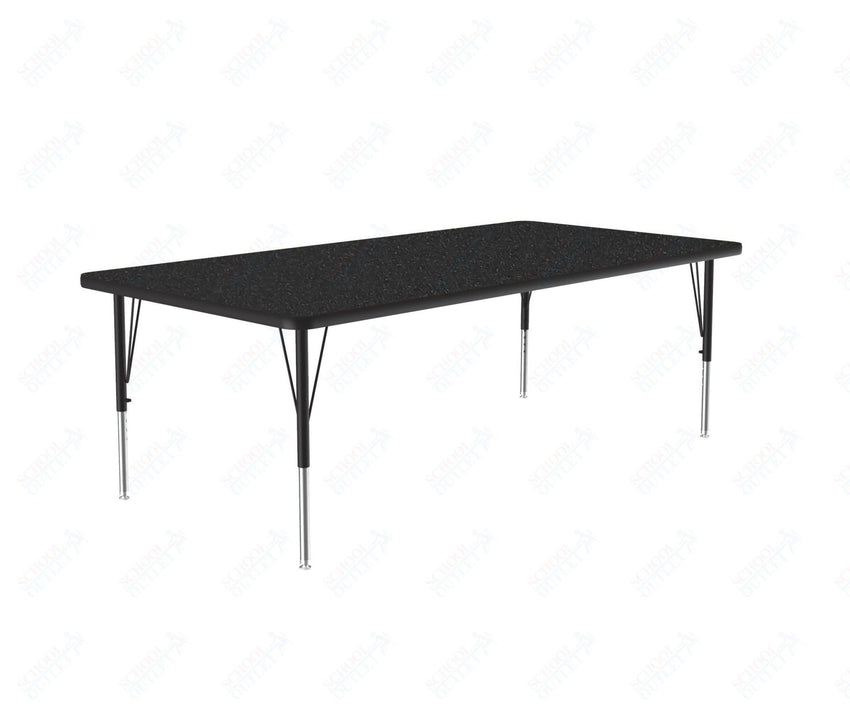 Correll Rectangular Commercial Laminate Top Activity Tables 36"W x 60"L x 19-29"H Adjustable Height (COR-A3660TF-REC-XX) - SchoolOutlet