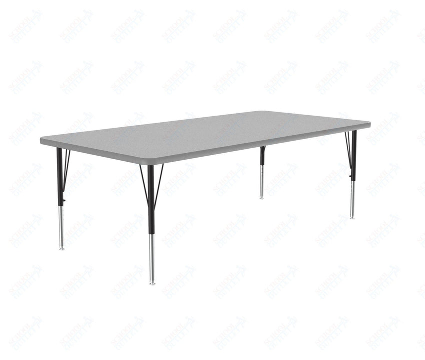 Correll Rectangular Commercial Laminate Top Activity Tables 36"W x 60"L x 19-29"H Adjustable Height (COR-A3660TF-REC-XX) - SchoolOutlet