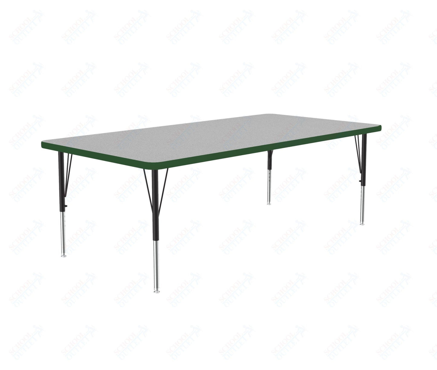 Correll Rectangular Commercial Laminate Top Activity Tables 36"W x 60"L x 19-29"H Adjustable Height (COR-A3660TF-REC-XX) - SchoolOutlet