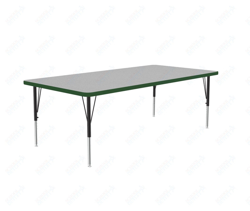 Correll Rectangular Commercial Laminate Top Activity Tables 36"W x 60"L x 19-29"H Adjustable Height (COR-A3660TF-REC-XX) - SchoolOutlet