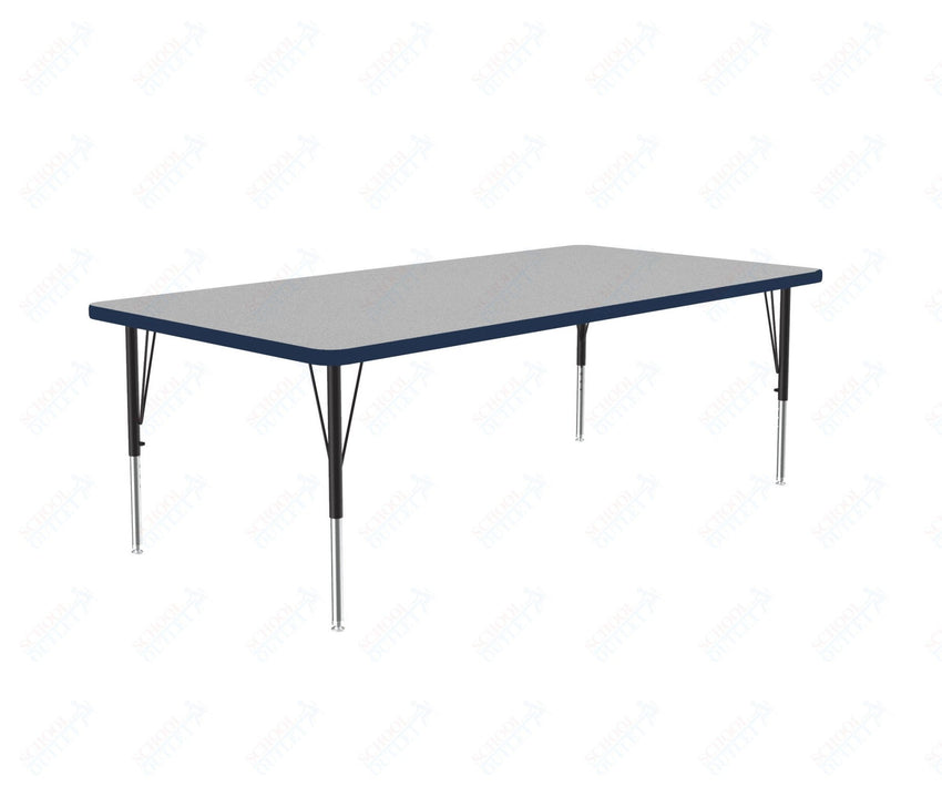Correll Rectangular Commercial Laminate Top Activity Tables 36"W x 60"L x 19-29"H Adjustable Height (COR-A3660TF-REC-XX) - SchoolOutlet