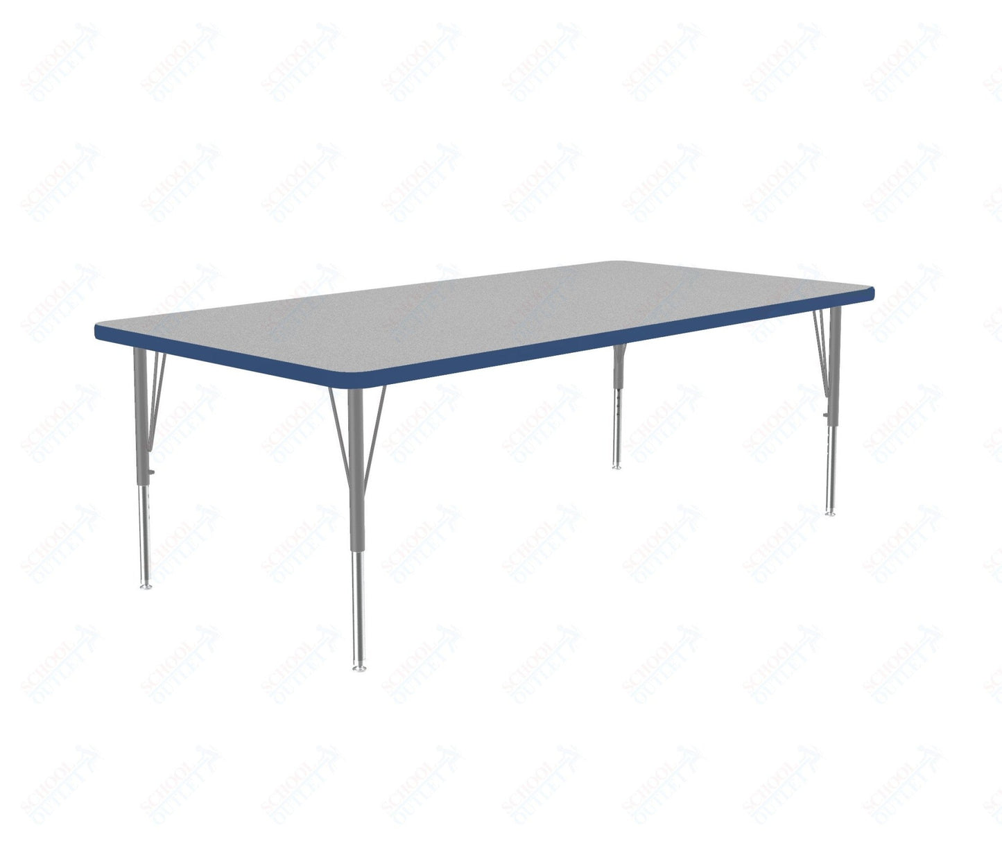Correll Rectangular Commercial Laminate Top Activity Tables 36"W x 60"L x 19-29"H Adjustable Height (COR-A3660TF-REC-XX) - SchoolOutlet
