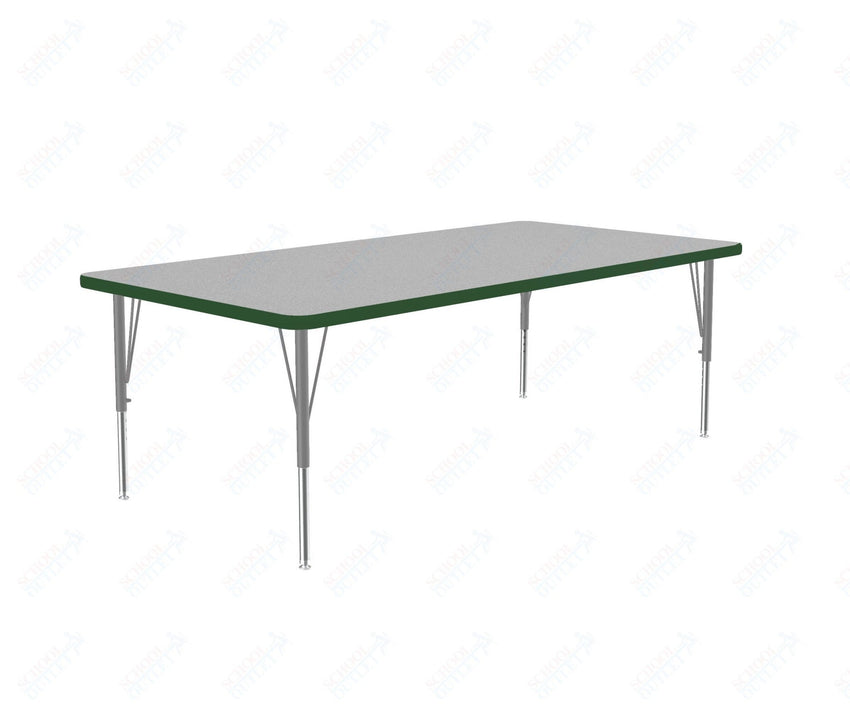 Correll Rectangular Commercial Laminate Top Activity Tables 36"W x 60"L x 19-29"H Adjustable Height (COR-A3660TF-REC-XX) - SchoolOutlet