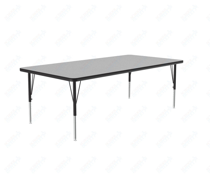 Correll Rectangular Commercial Laminate Top Activity Tables 36"W x 60"L x 19-29"H Adjustable Height (COR-A3660TF-REC-XX) - SchoolOutlet