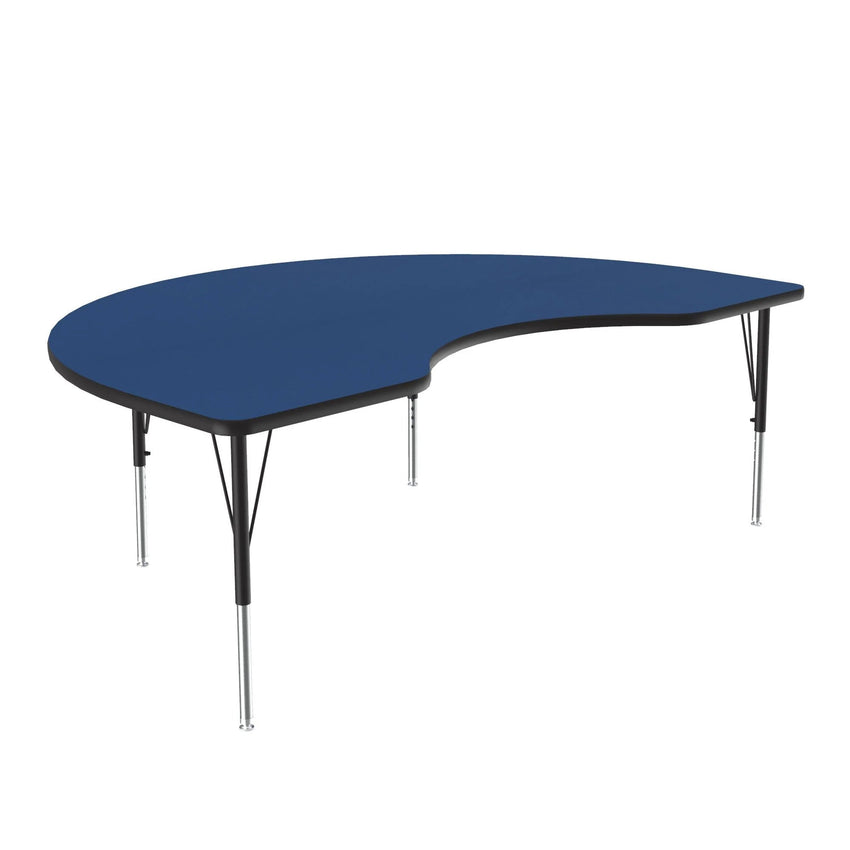 Correll Kidney Deluxe High - Pressure Top Activity Tables 36"W x 72"L x 19 - 29"H Adjustable Height (COR - A3672 - KID - XX) - SchoolOutlet