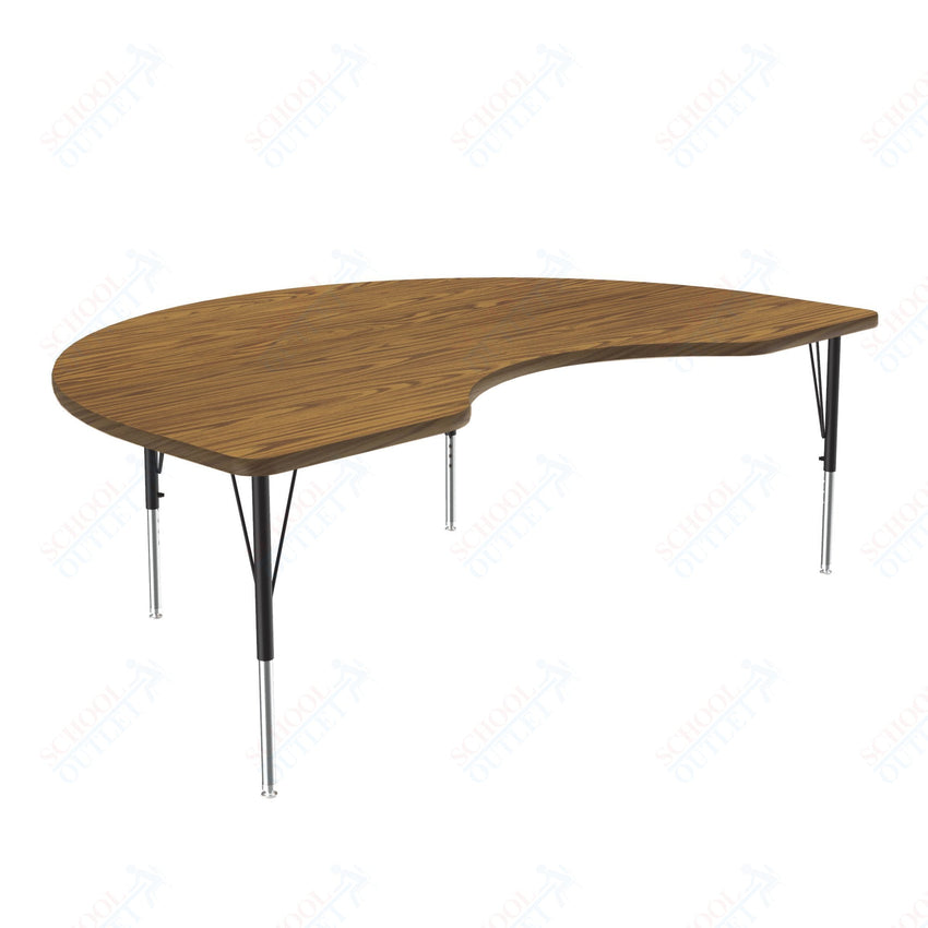 Correll Kidney Deluxe High - Pressure Top Activity Tables 36"W x 72"L x 19 - 29"H Adjustable Height (COR - A3672 - KID - XX) - SchoolOutlet