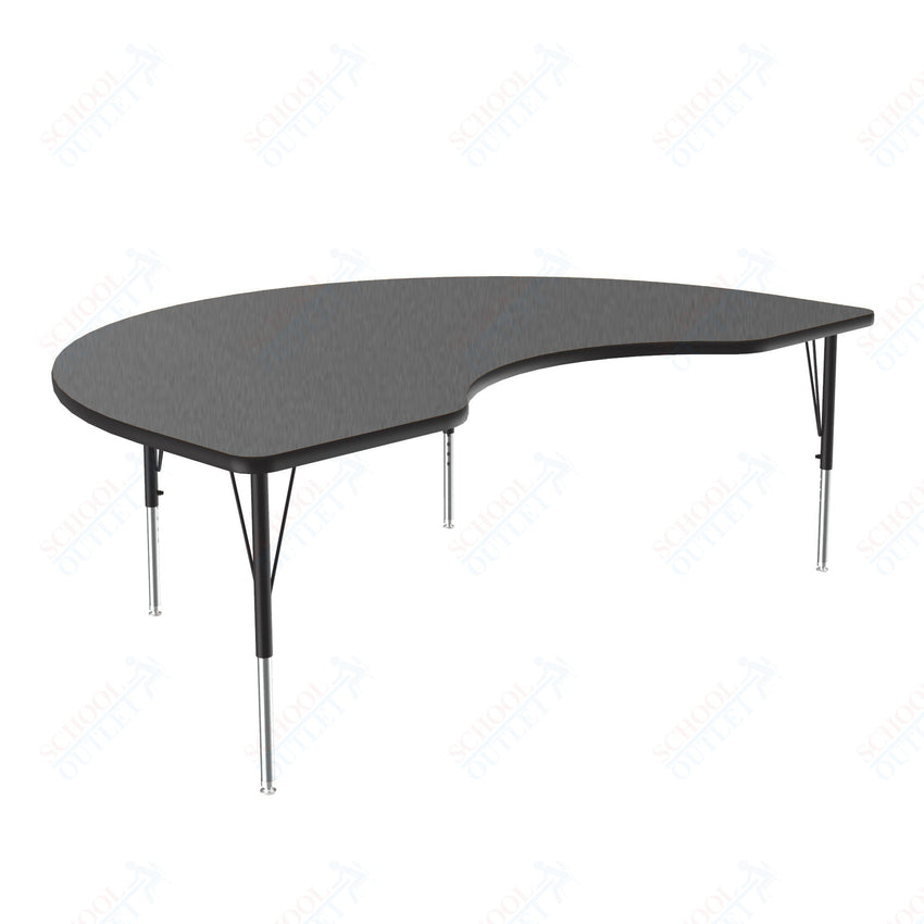 Correll Kidney Deluxe High - Pressure Top Activity Tables 36"W x 72"L x 19 - 29"H Adjustable Height (COR - A3672 - KID - XX) - SchoolOutlet