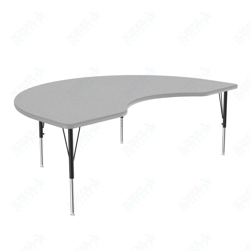 Correll Kidney Deluxe High - Pressure Top Activity Tables 36"W x 72"L x 19 - 29"H Adjustable Height (COR - A3672 - KID - XX) - SchoolOutlet