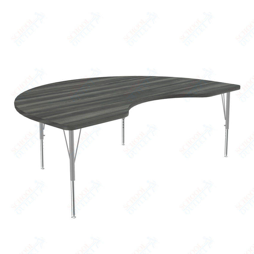 Correll Kidney Deluxe High - Pressure Top Activity Tables 36"W x 72"L x 19 - 29"H Adjustable Height (COR - A3672 - KID - XX) - SchoolOutlet
