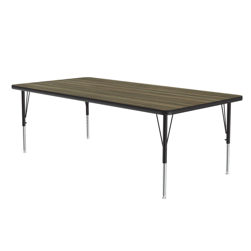 Correll Rectangular Deluxe High - Pressure Top Activity Tables with Adjustable Height 36"W x 72"L x 19 - 29"H (COR - A3672 - XX) - SchoolOutlet