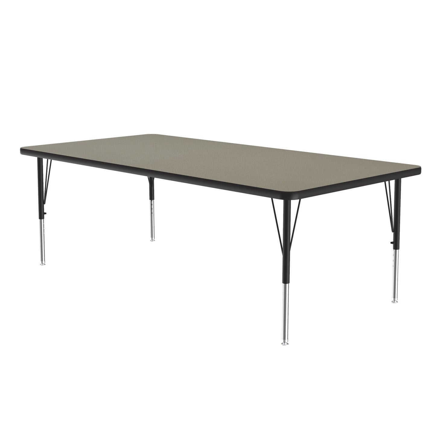 Correll Rectangular Deluxe High - Pressure Top Activity Tables with Adjustable Height 36"W x 72"L x 19 - 29"H (COR - A3672 - XX) - SchoolOutlet