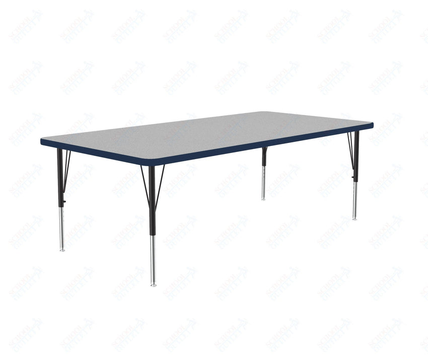 Correll Rectangular Commercial Laminate Top Activity Tables 36"W x 72"L x 19-29"H Adjustable Height (COR-A3672TF-REC-XX) - SchoolOutlet