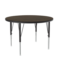 Correll Round Deluxe High-Pressure Top Activity Tables 42"W x 42"L x 19-29"H Adjustable Height (COR-A42-RND-XX)