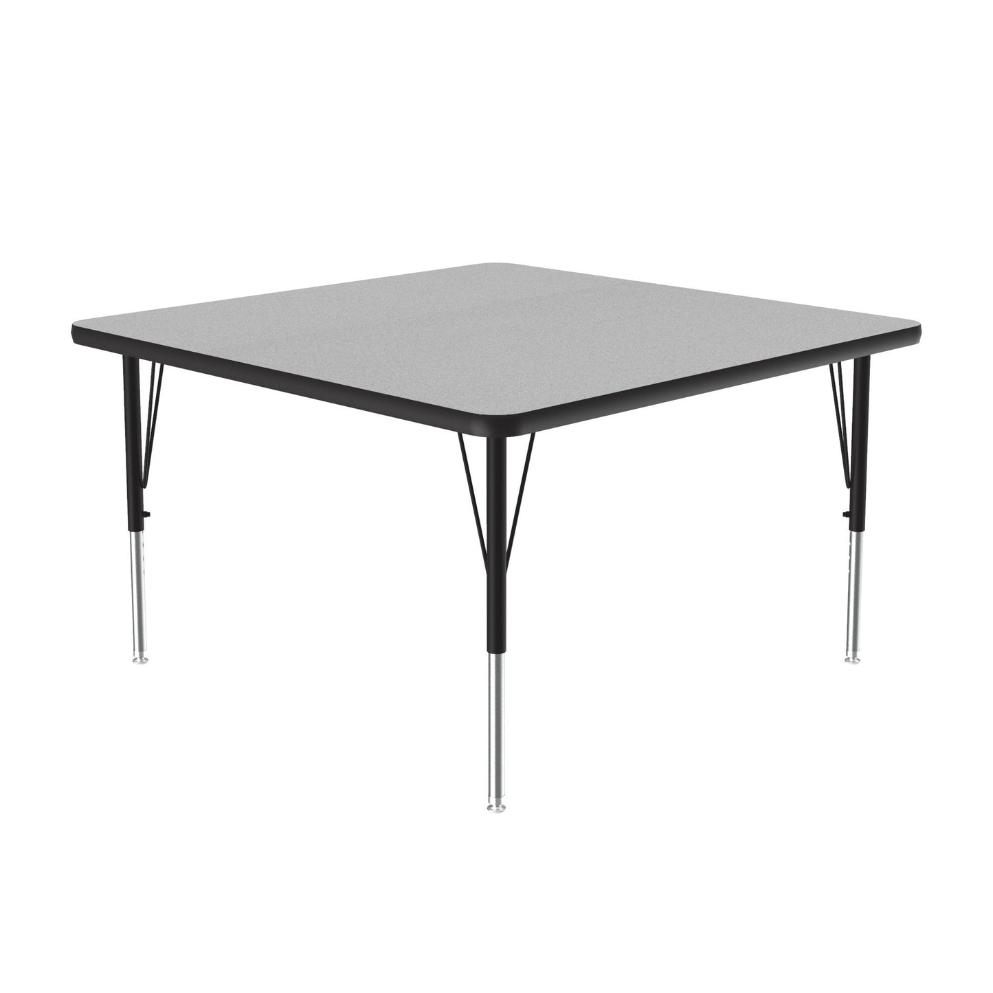 Correll Square Deluxe High - Pressure Top Activity Tables 42"W x 42"L x 19 - 29"H Adjustable Height (COR - A4242 - SQ - XX) - SchoolOutlet