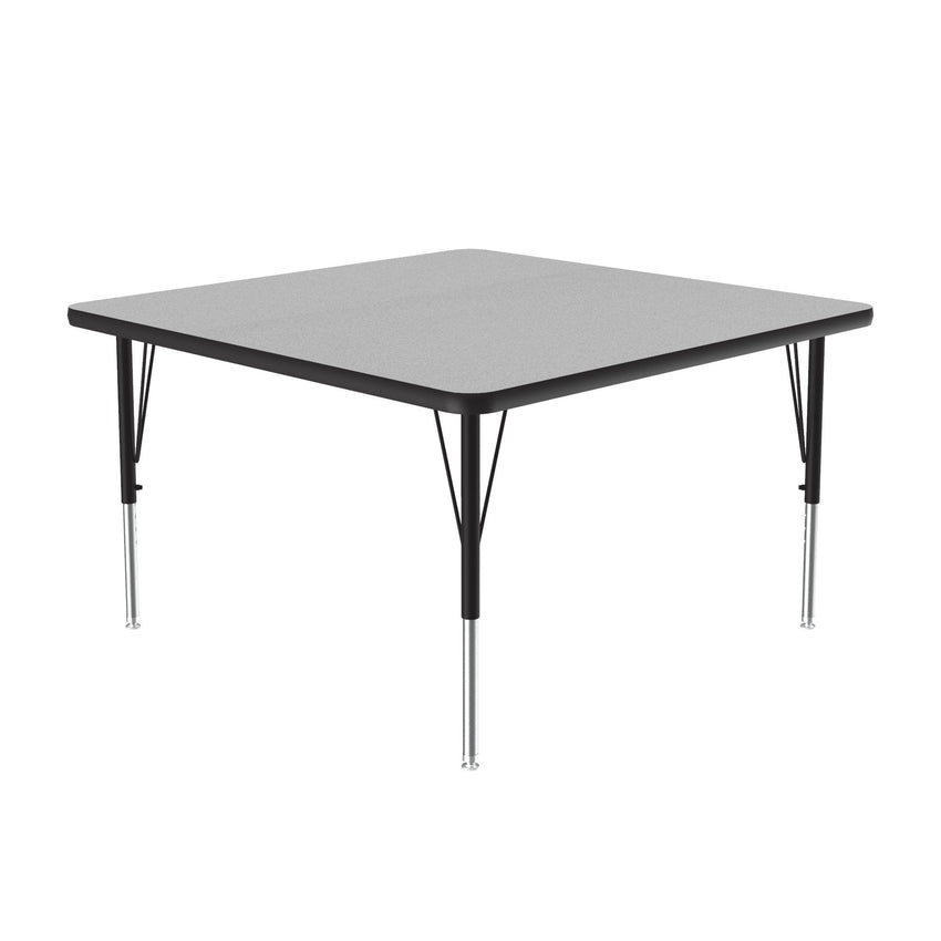 Correll Square Deluxe High - Pressure Top Activity Tables 42"W x 42"L x 19 - 29"H Adjustable Height (COR - A4242 - SQ - XX) - SchoolOutlet