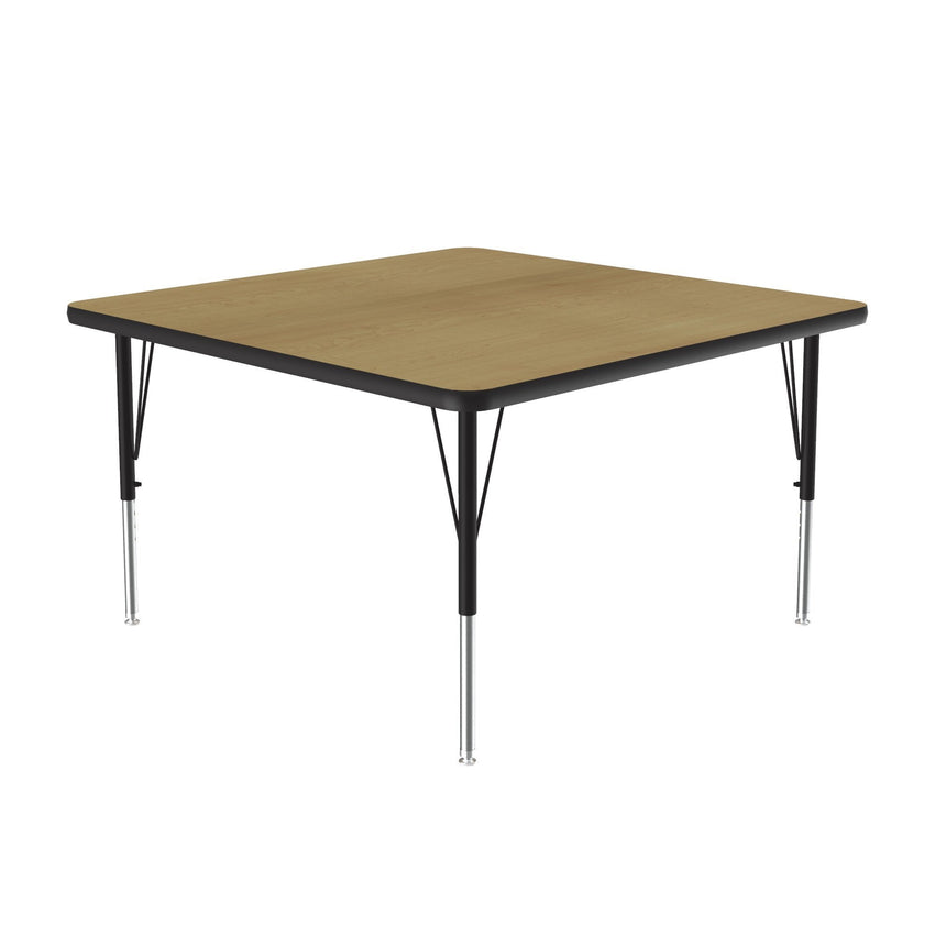 Correll Square Deluxe High - Pressure Top Activity Tables 42"W x 42"L x 19 - 29"H Adjustable Height (COR - A4242 - SQ - XX) - SchoolOutlet