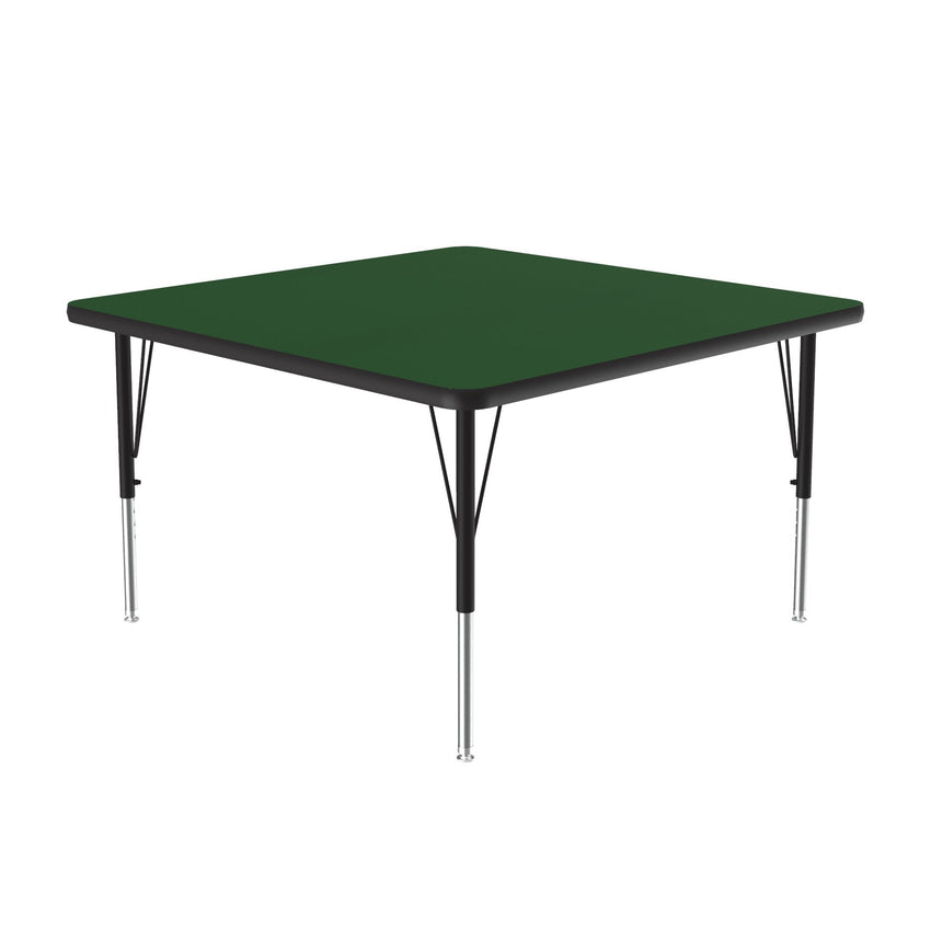 Correll Square Deluxe High - Pressure Top Activity Tables 42"W x 42"L x 19 - 29"H Adjustable Height (COR - A4242 - SQ - XX) - SchoolOutlet