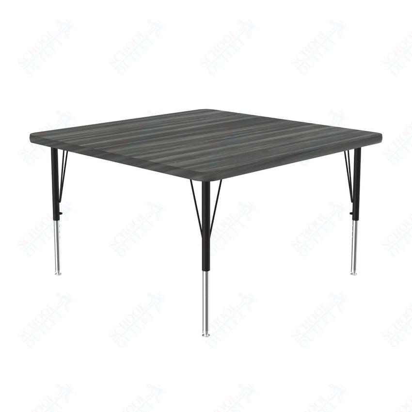 Correll Square Deluxe High - Pressure Top Activity Tables 42"W x 42"L x 19 - 29"H Adjustable Height (COR - A4242 - SQ - XX) - SchoolOutlet