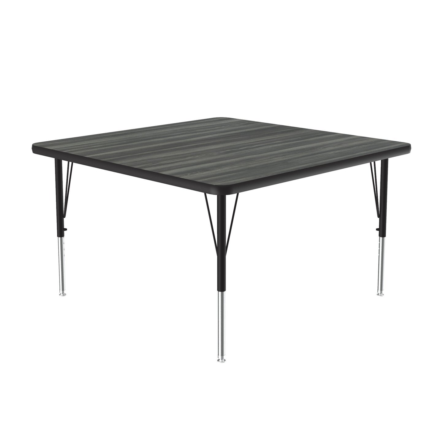 Correll Square Deluxe High - Pressure Top Activity Tables 42"W x 42"L x 19 - 29"H Adjustable Height (COR - A4242 - SQ - XX) - SchoolOutlet