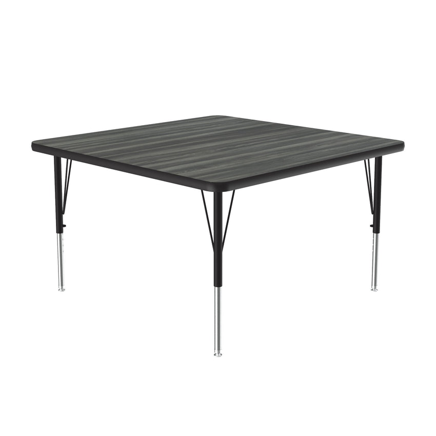Correll Square Deluxe High - Pressure Top Activity Tables 42"W x 42"L x 19 - 29"H Adjustable Height (COR - A4242 - SQ - XX) - SchoolOutlet