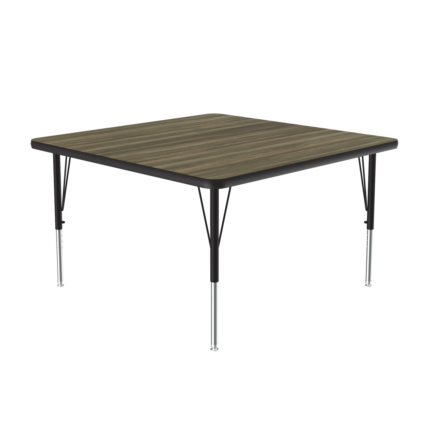 Correll Square Deluxe High - Pressure Top Activity Tables 42"W x 42"L x 19 - 29"H Adjustable Height (COR - A4242 - SQ - XX) - SchoolOutlet