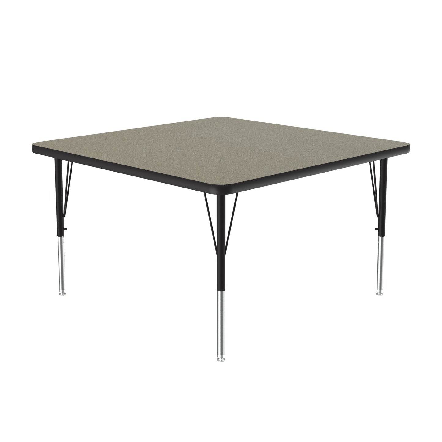 Correll Square Deluxe High - Pressure Top Activity Tables 42"W x 42"L x 19 - 29"H Adjustable Height (COR - A4242 - SQ - XX) - SchoolOutlet