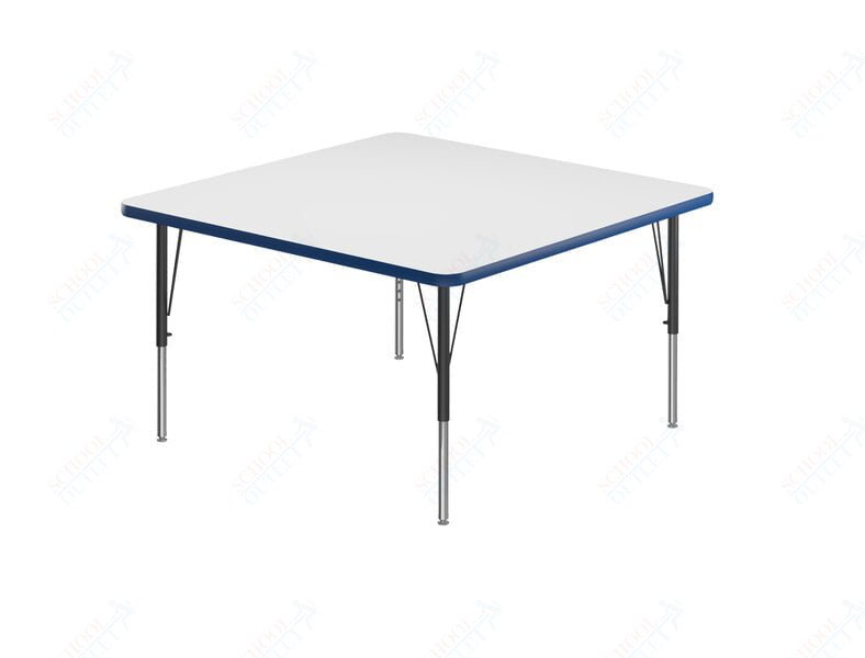 Correll Square Markerboard - Dry Erase Deluxe High Pressure Top - Activity Tables 42"W x 42"L x 19 - 29"H Adjustable Height (COR - A4242DE - SQ - XX) - SchoolOutlet