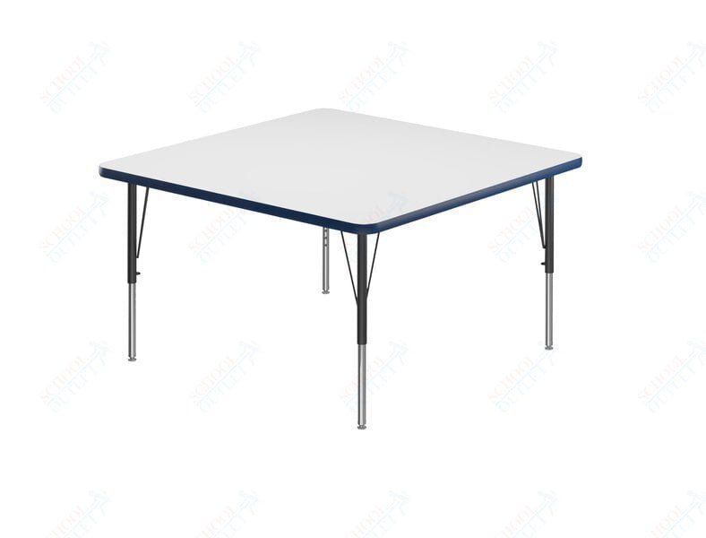 Correll Square Markerboard - Dry Erase Deluxe High Pressure Top - Activity Tables 42"W x 42"L x 19 - 29"H Adjustable Height (COR - A4242DE - SQ - XX) - SchoolOutlet