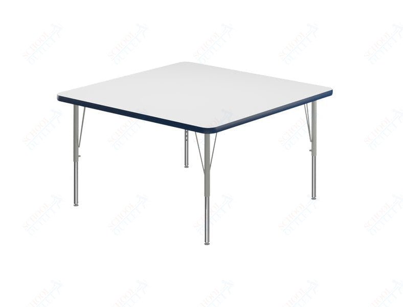 Correll Square Markerboard - Dry Erase Deluxe High Pressure Top - Activity Tables 42"W x 42"L x 19 - 29"H Adjustable Height (COR - A4242DE - SQ - XX) - SchoolOutlet