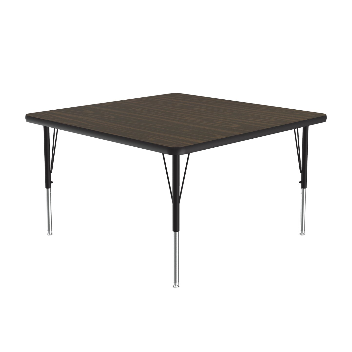 Correll Square Commercial Laminate Top Activity Tables 42"W x 42"L x 19 - 29"H Adjustable Height (COR - A4242TF - SQ - XX) - SchoolOutlet