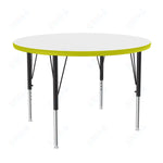 Correll Round Markerboard - Dry Erase Deluxe High Pressure Top - Activity Tables 42