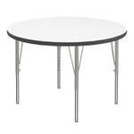 Correll Round Markerboard - Dry Erase Deluxe High Pressure Top - Activity Tables 42
