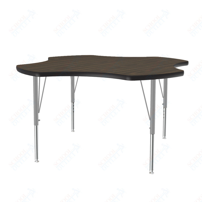 Correll Clover Deluxe High - Pressure Top Activity Tables 48"W x 48"L x 19 - 29"H Adjustable Height (COR - A48 - CLO - XX) - SchoolOutlet