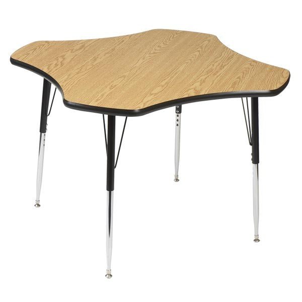 Correll Clover Deluxe High - Pressure Top Activity Tables 48"W x 48"L x 19 - 29"H Adjustable Height (COR - A48 - CLO - XX) - SchoolOutlet