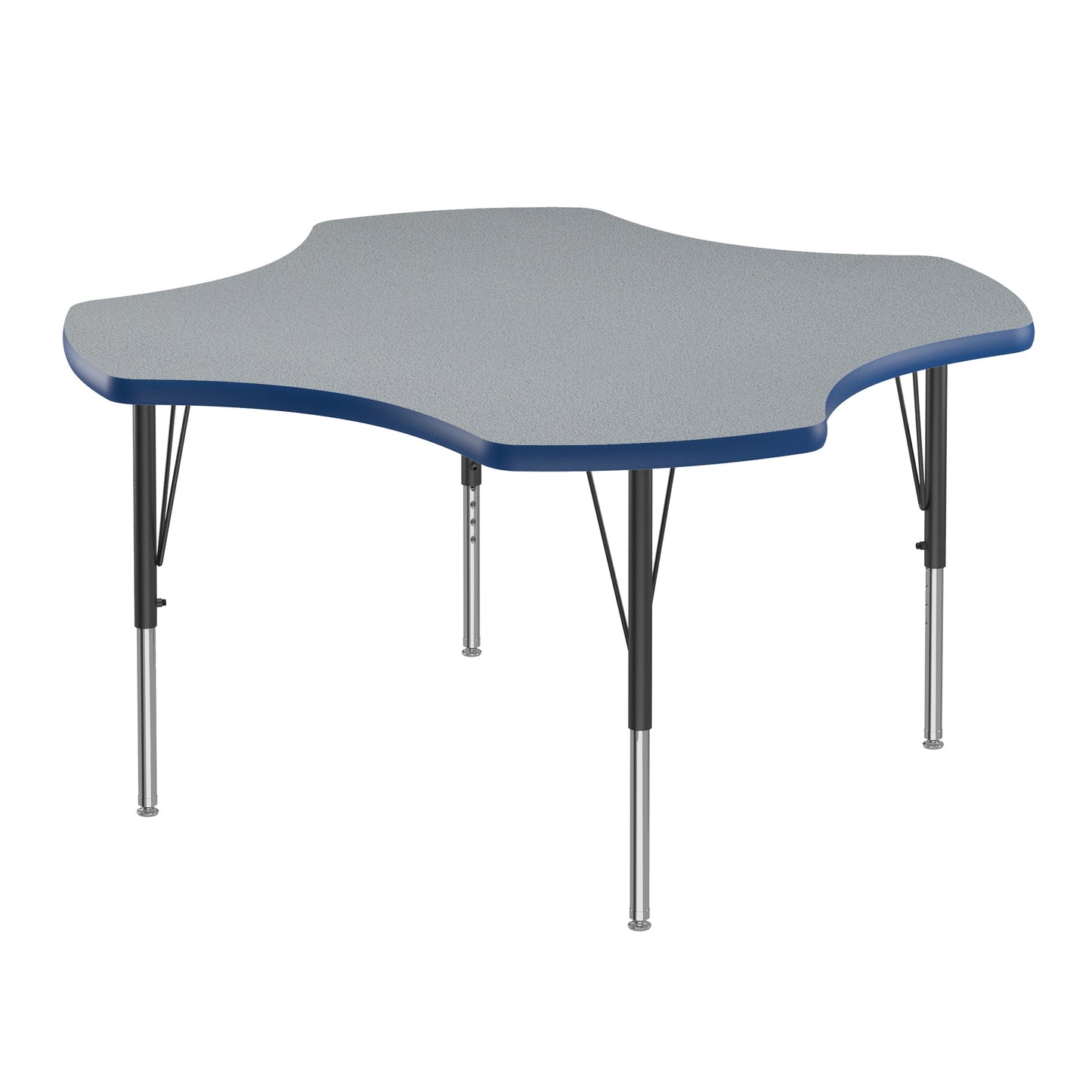 Correll Clover Deluxe High - Pressure Top Activity Tables 48"W x 48"L x 19 - 29"H Adjustable Height (COR - A48 - CLO - XX) - SchoolOutlet