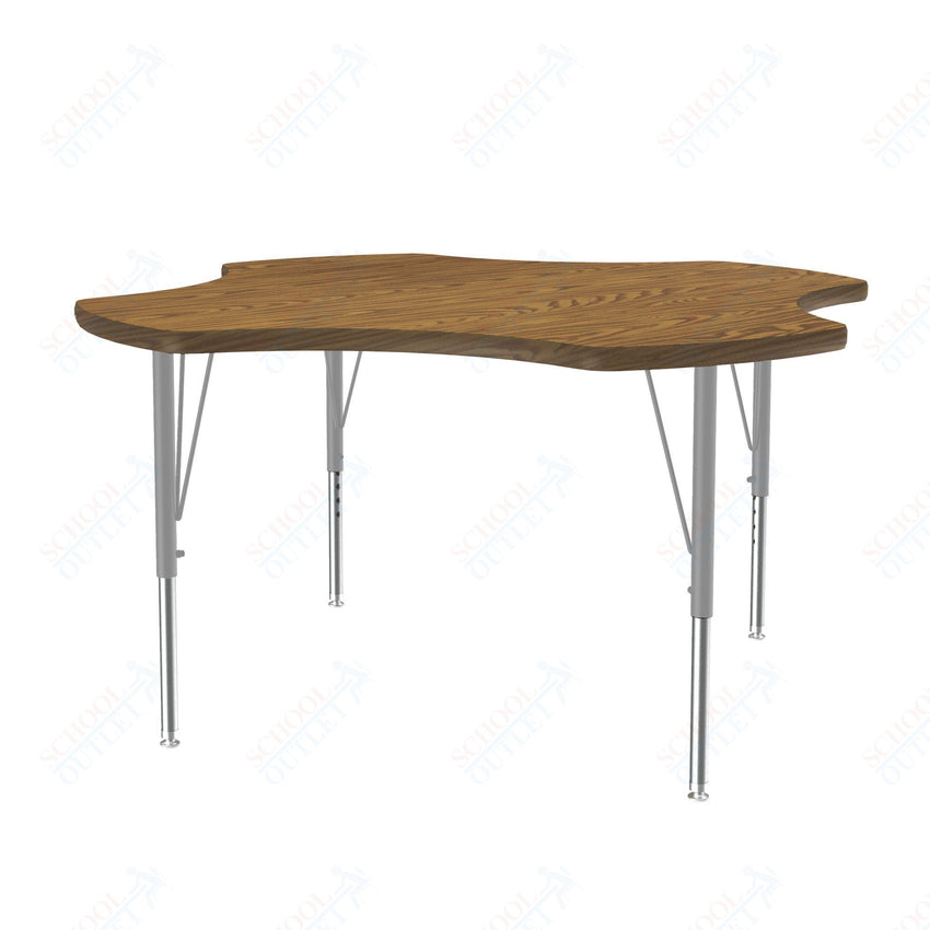 Correll Clover Deluxe High - Pressure Top Activity Tables 48"W x 48"L x 19 - 29"H Adjustable Height (COR - A48 - CLO - XX) - SchoolOutlet