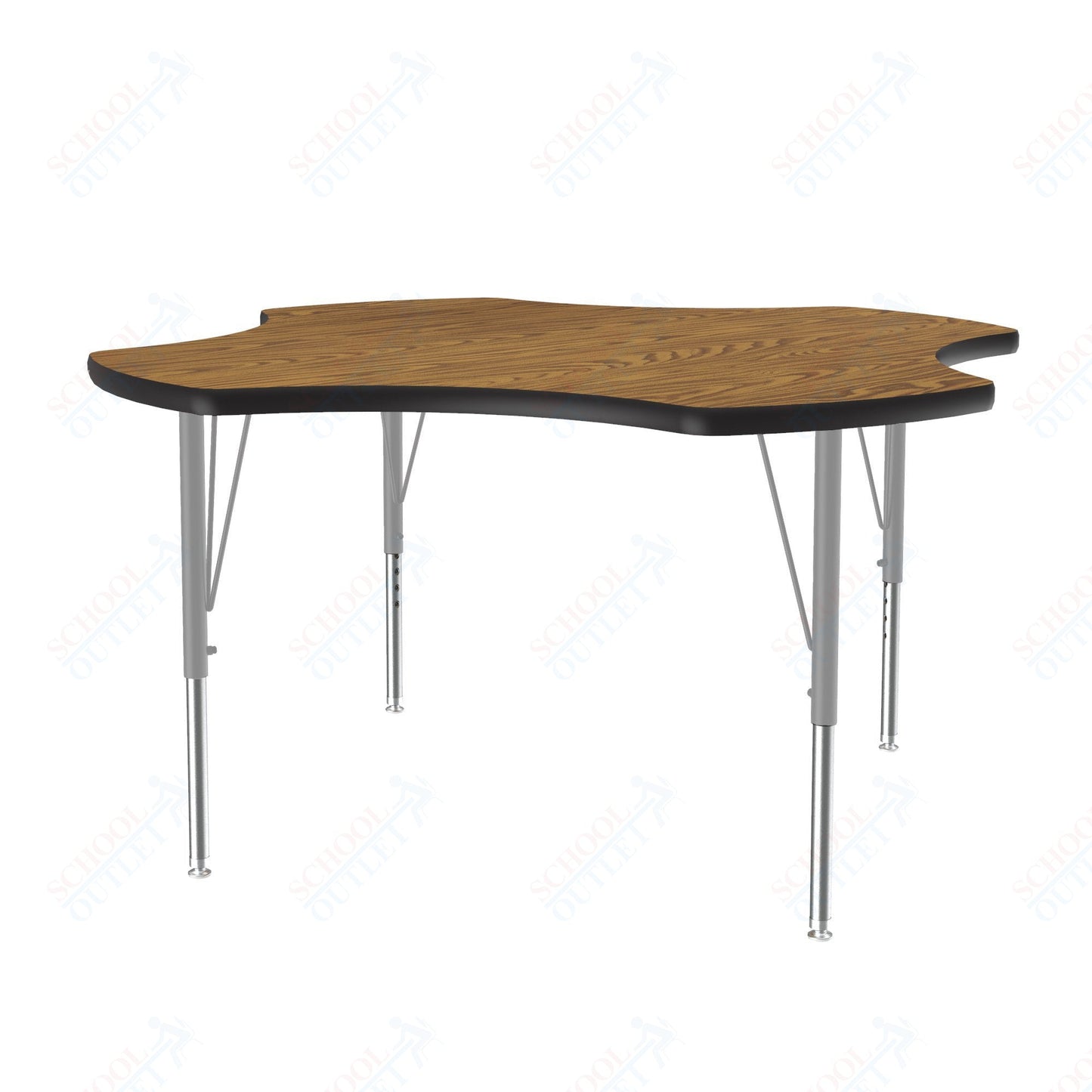 Correll Clover Deluxe High - Pressure Top Activity Tables 48"W x 48"L x 19 - 29"H Adjustable Height (COR - A48 - CLO - XX) - SchoolOutlet